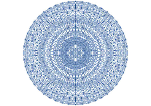 mandala  guilloche rosette certificate