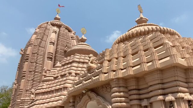 Ancient Sri Jagannath Temple Architecture With Intricate Stone Carvings, Sacred Structures, Traditional Design, and Indian Cultural Heritage