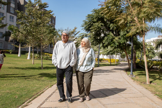 Senior Couple Walking