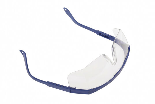 Clear Safety Goggles with Blue Frame for Eye Protection