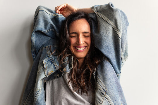 Candid studio portrait