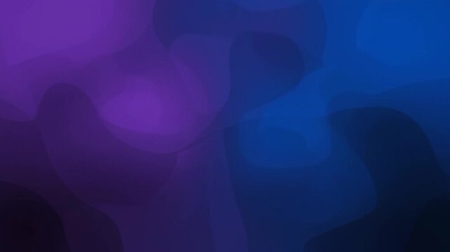 Violet and blue gradient shifting abstract shapes on transparent backg