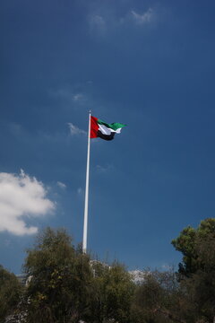 UAE Flag waving in the wind.