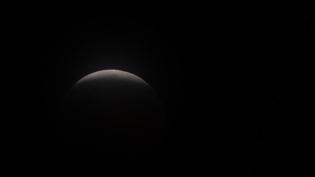 Time-lapse of a lunar eclipse
