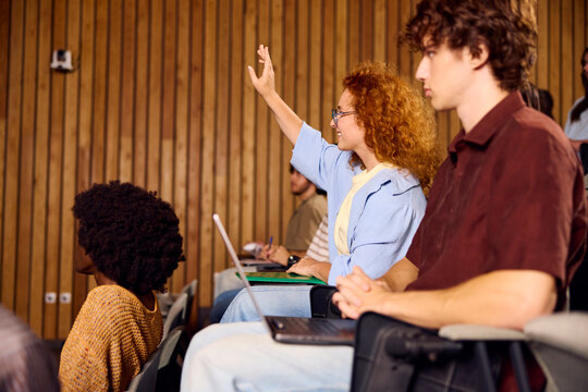 Students Participate in a Classroom Discussion