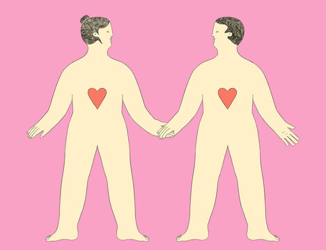 Lovers Holding Hands