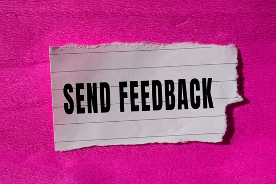 Send Feedback text concept photo