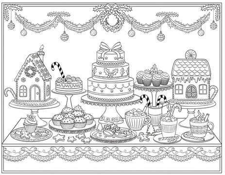 christmas dessert table, Christmas dessert, festive dessert table, holiday dessert table, Christmas sweets, festive sweets, holiday treats, Christmas cake, Christmas cupcakes, Christmas cookies, ginge