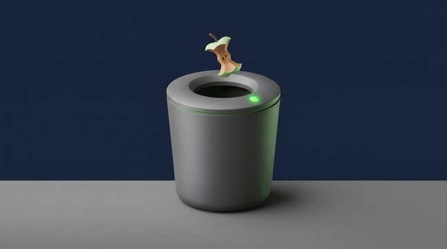 Smart organic waste sorting with sensor enabled bin
