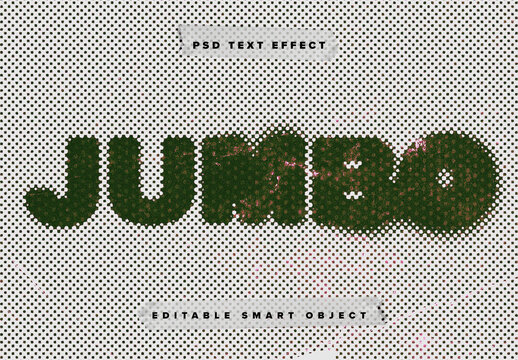 Grunge Halftone Text Effect