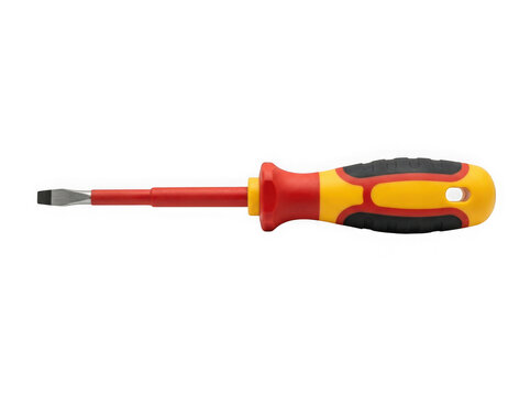 insulated electrical phillips screwdriver safety hand tool isolated on transparent background