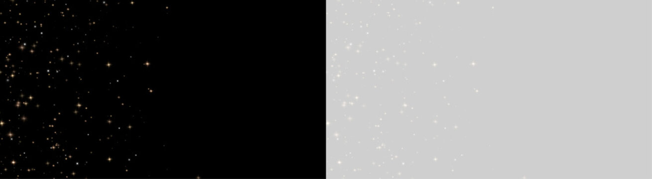 Golden bokeh sparkle PNG. Soft glowing particles form a delicate luminous cloud. Elegant gold dust creates a luxurious background decoration.