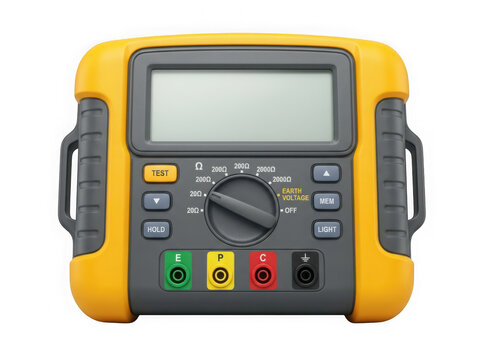 digital multimeter electronic testing measurement diagnostic instrument isolated on transparent background