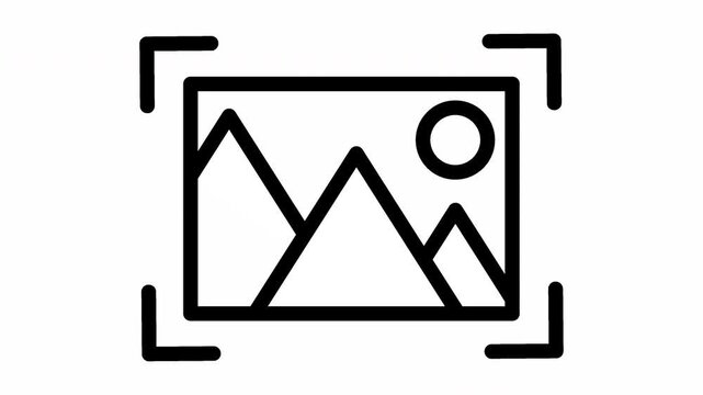 Automated Object Detection Video Animation Icon
