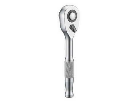 metal ratcheting socket wrench automotive mechanic hand tool isolated on transparent background