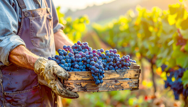 Weinernte im Herbst 