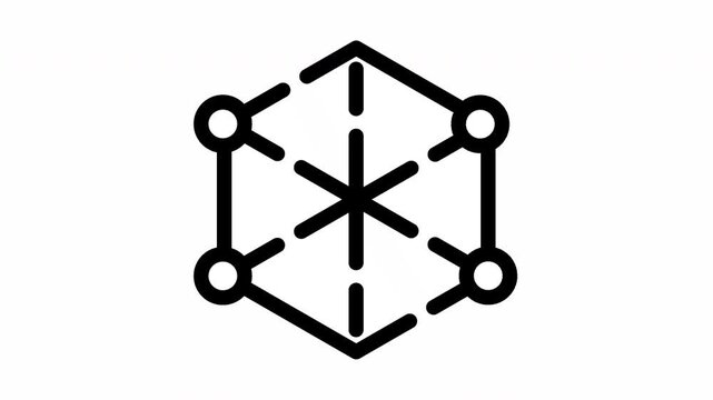 AI Neural Network Video Animation, Representative High Technology From Artificial Intelligence And Computer.