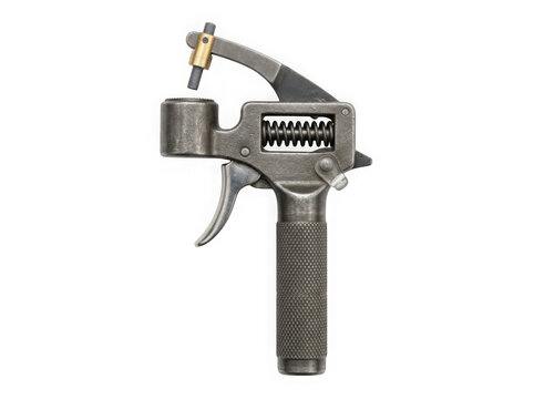 metal rivet gun pop riveter fastening hand tool isolated on transparent background