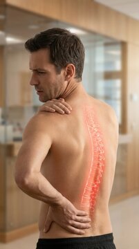 Skeletal alignment distortion: scoliosis condition, back pain, spine issue, vertebra problem, body ache, medical concern, spinal curvature, postural defect, adult discomfort.