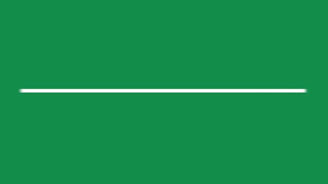 A minimalist white horizontal line element, set against a vibrant green background, conveying simplicity, separation, or a basic design component suitable for various graphic projects