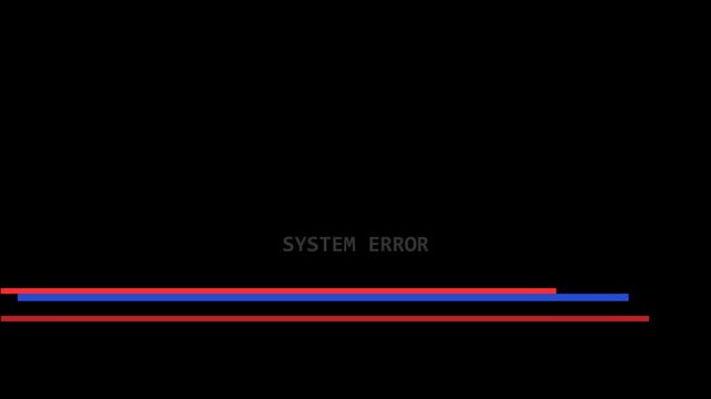 Abstract visualization of a digital system error displaying corrupted data lines and glitch effects on a dark screen, signaling a critical technological malfunction