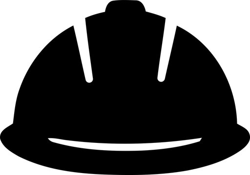 Hard hat safety gear for construction workers during industrial work isolated on transparent background