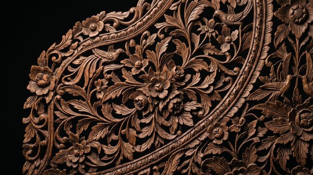 antique wood carving