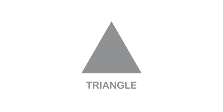 Triangle Shape in Geometry Mathematics.