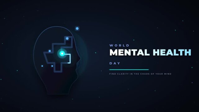 World Mental Health Day Abstract Conceptual Background