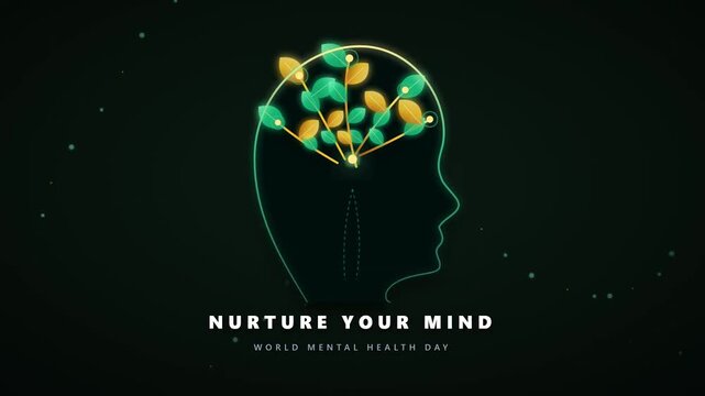 Nurture Your Mind World Mental Health Day Conceptual Animation