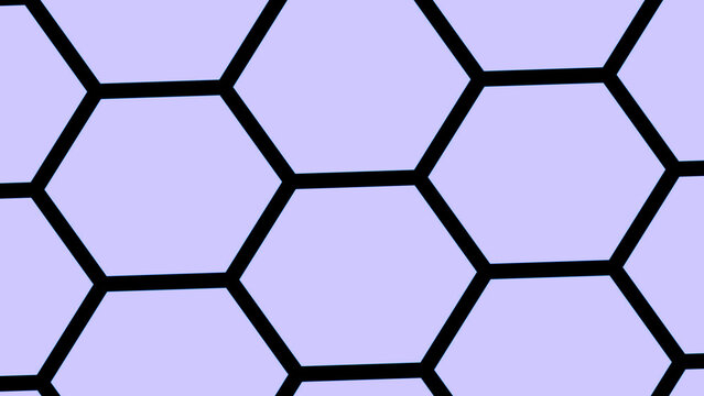 Lavender hexagon honeycomb pattern background