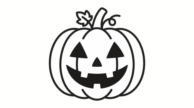 vector illustration of a halloween pumpkin