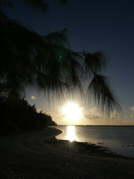 Scenic sunset ocean view, Rota, Mariana Islands	