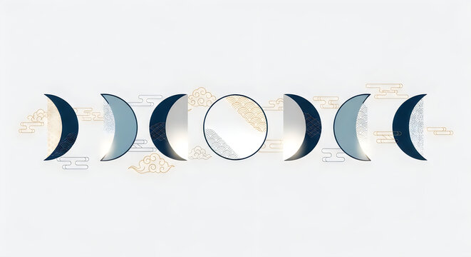 Celebrating the mid autumn festival a visual journey through the phases of the moon
