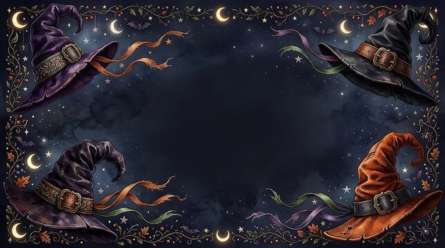 Dark fantasy collage with dragons castles and moons in a gothic style