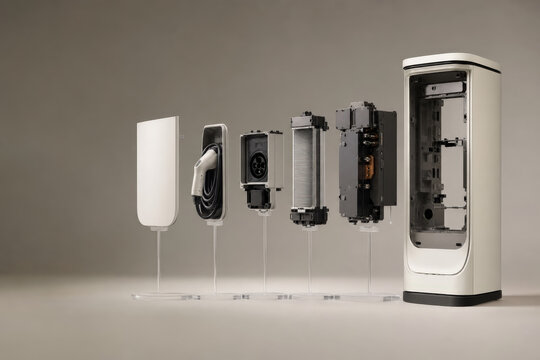 Modular EV Charger Components for Flexible Installation Maintenance and Scalable Electric Mobility Infrastructure