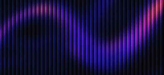Fototapeta premium Abstract dark blue and pink geometric striped background with blurred lighting.