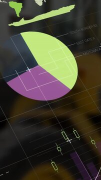 Animation of data processing over building site