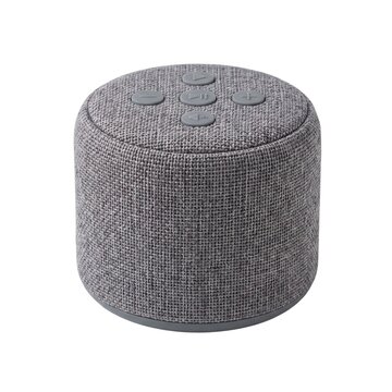 Cylindrical wireless bluetooth speaker with control buttons on top