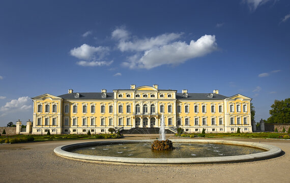 Rundāle Castle (Latvian: Rundāles pils, German: Schloss Ruhental or Ruhenthal, Ruhendahl) is a Baroque castle in Pilsrundāle near the town of Bauska in Latvia. A Baroque gem in the Latvian countryside