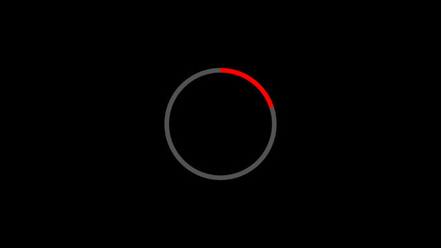 Circle with segment on black background represents abstract animation. Circle with segment for progress tracking. Circle with segment background for minimalist loading indicator designs.