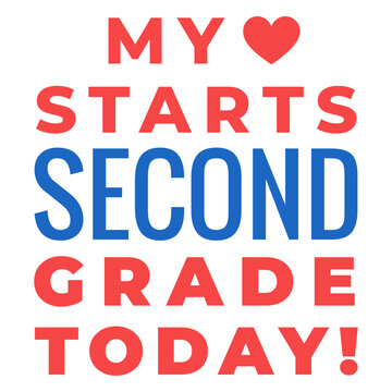 Second grade back to school lettering