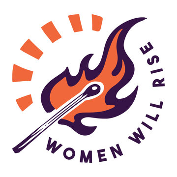 Women will rise badge