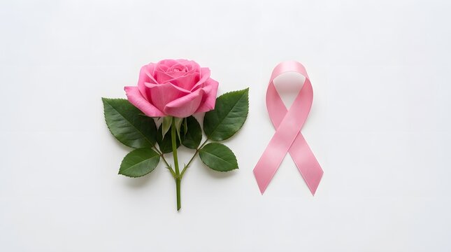 Raising awareness for breast cancer a symbol of hope strength and the importance of early detection and regular check
