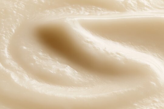 Smooth texture of creamy substance shown up close on surface