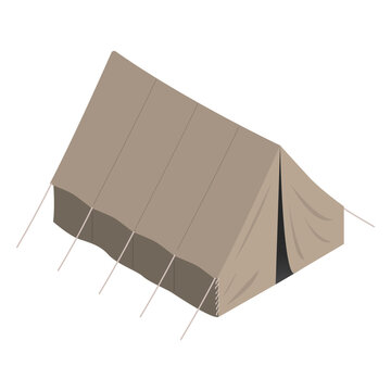 Army tent isometric