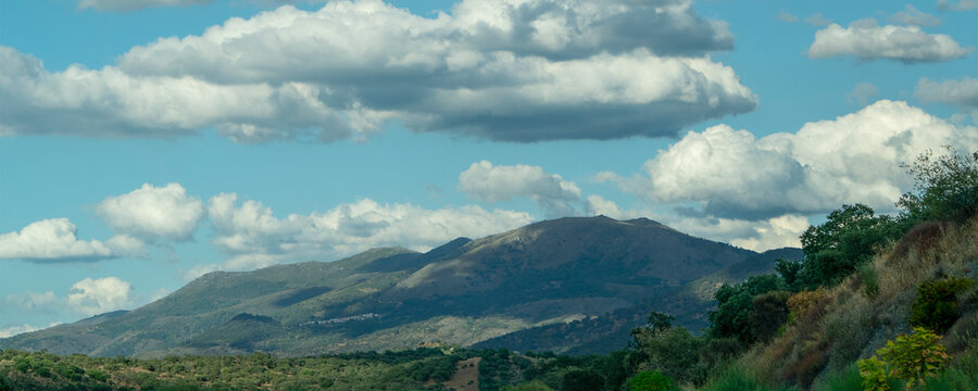 Mountain landscape near Evora Portugal