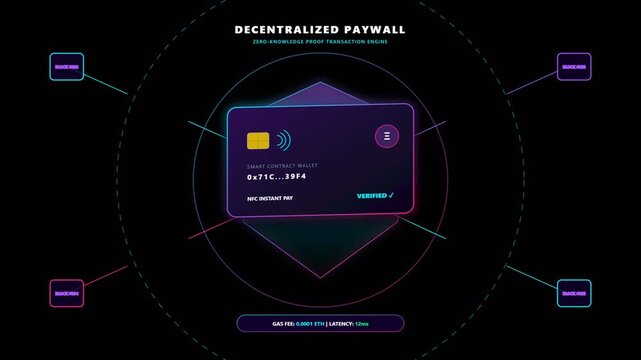 Digital Contract Wallet and Decentralized Paywall with Blockchain Technology and Zero Knowledge Proof Engine Concept