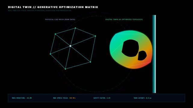 Digital Twin and Generative Optimization Matrix for Enhanced Structural Analysis and Stress Management in Engineering Applications