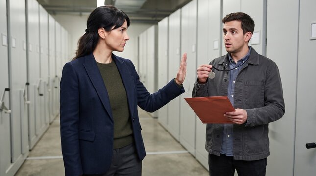 Manager pauses a simulated courier request for identity verification